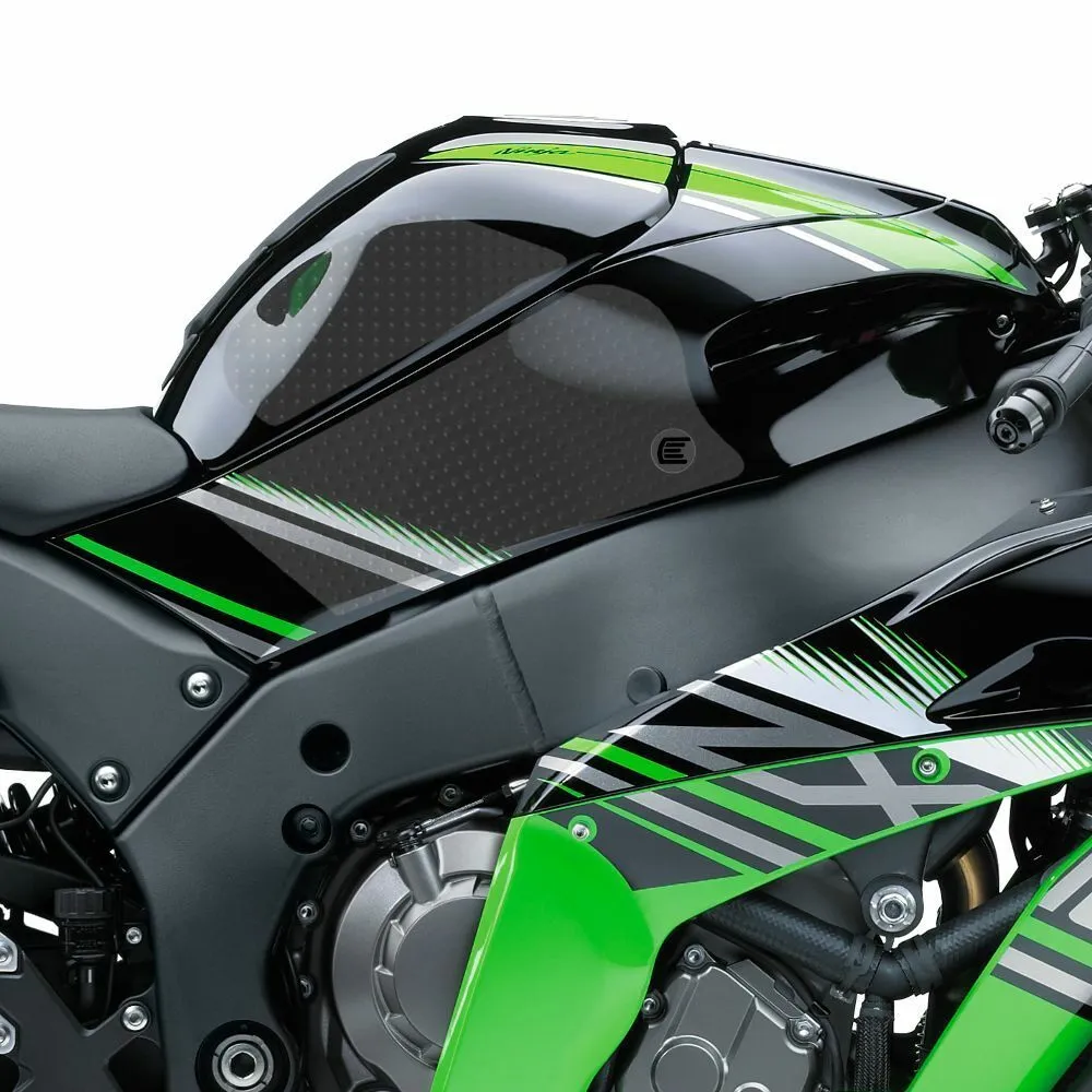2011   ZX10R Eazi-Grip Evo Tank Traction Pads 2016 2017 2018 2019 2020 2021 2022
