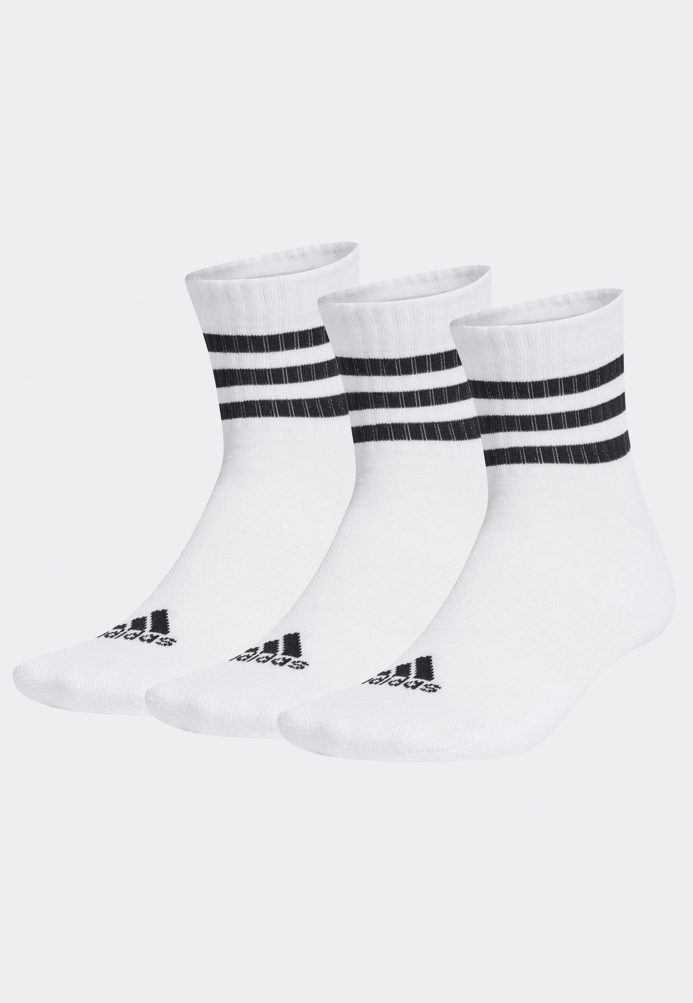 Adidas - 3S C Spw Mid Pack Of 3 White/Black - Socks