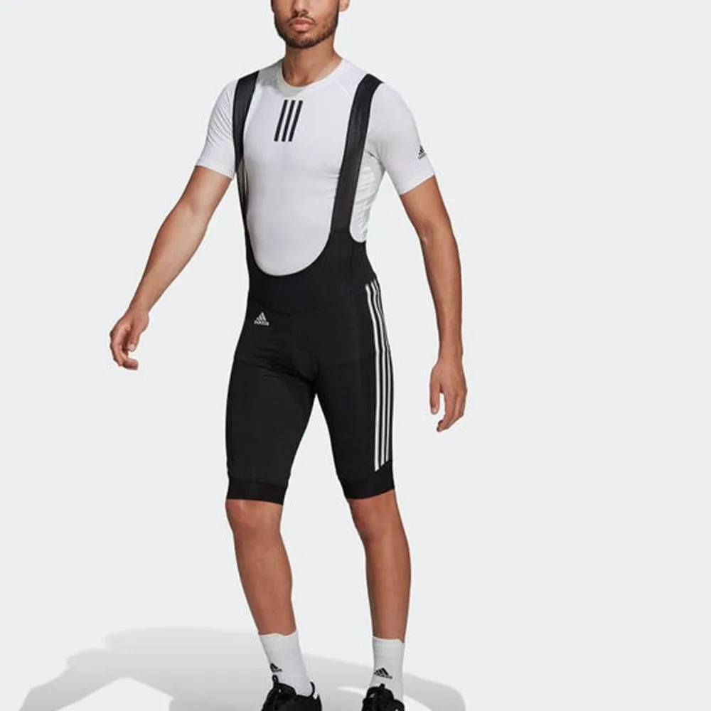 Adidas Men's The Padded Cycling Bib Shorts, Black/White