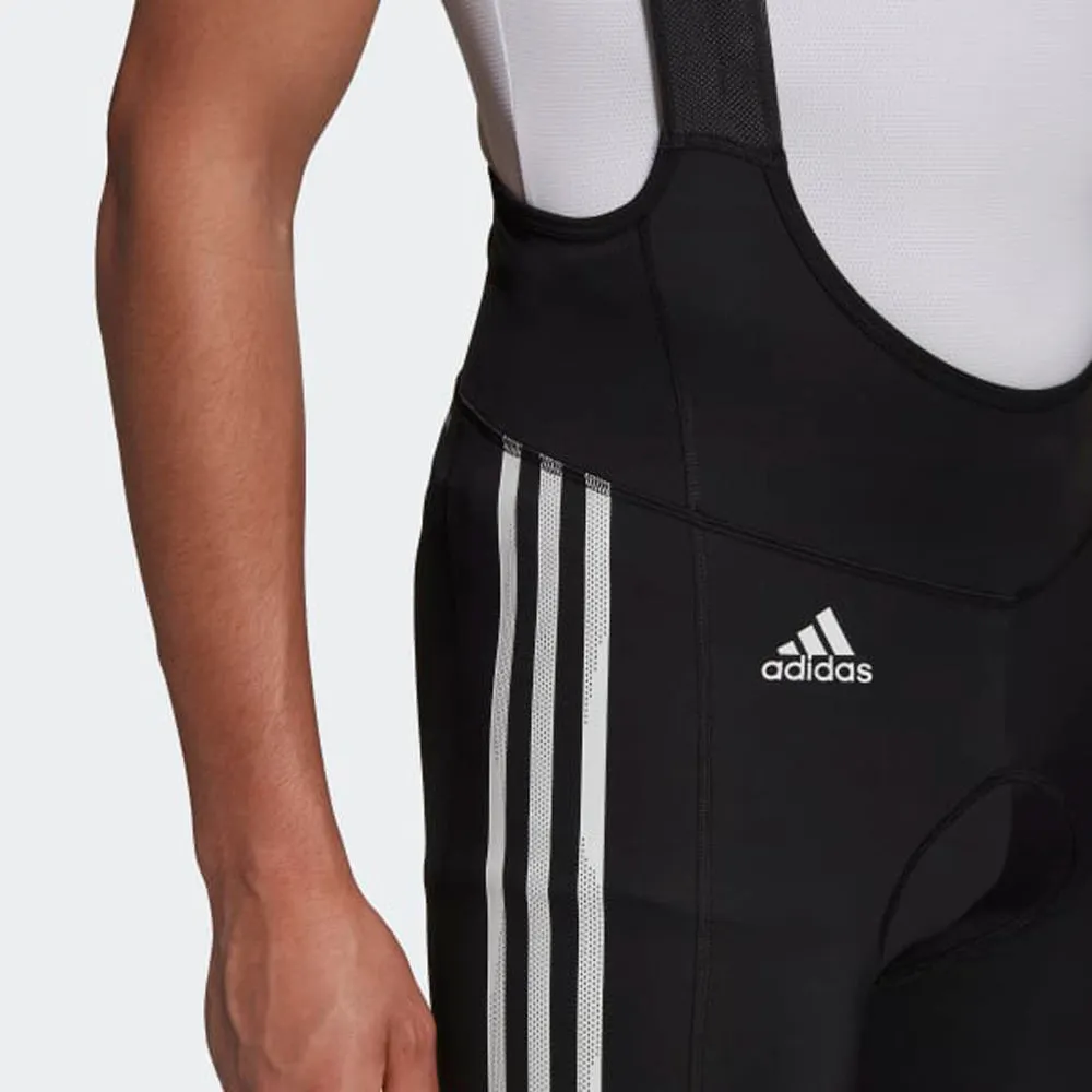 Adidas Men's The Padded Cycling Bib Shorts, Black/White