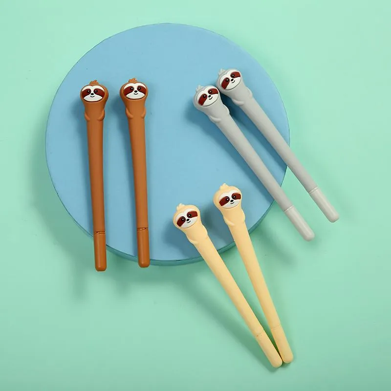 Adorable Sloth Buddy Gel Pen - Grey, Brown or Cream