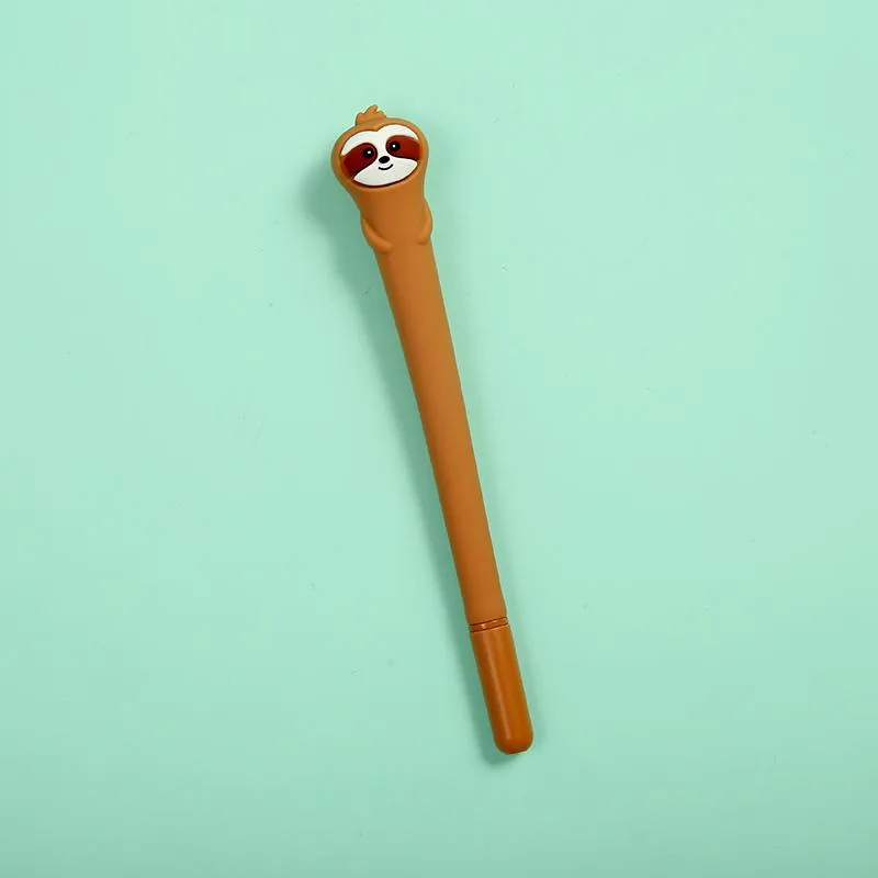 Adorable Sloth Buddy Gel Pen - Grey, Brown or Cream