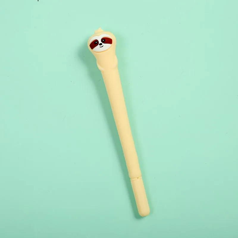 Adorable Sloth Buddy Gel Pen - Grey, Brown or Cream