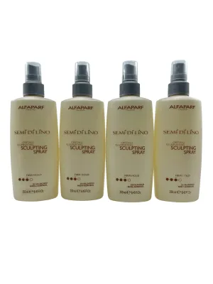 Alfaparf Semi Di Lino Cristalli Sculpting Spray Firm Hold 8.45 OZ Set of 4