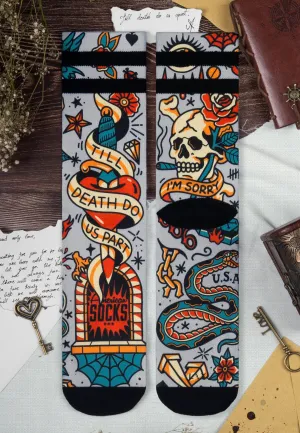 American Socks - Till Death Do Us Part Mid High - Socks