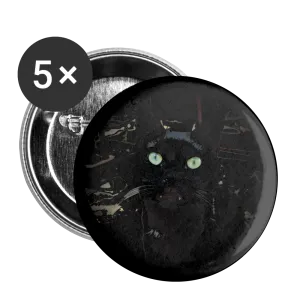 BLACK MAGIC Buttons small 1'' (5-pack)