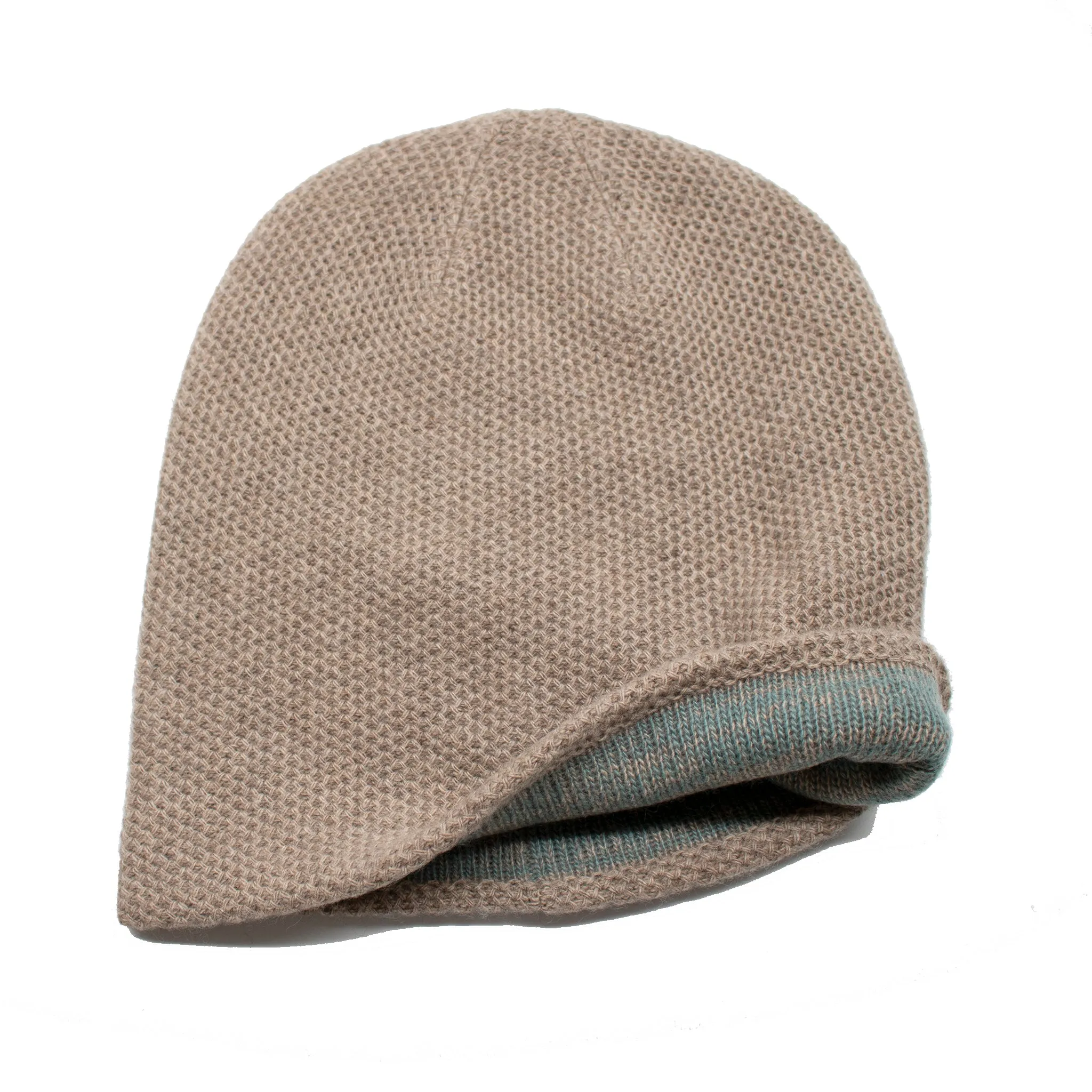 Cashmere Reversible Slouchy Hat