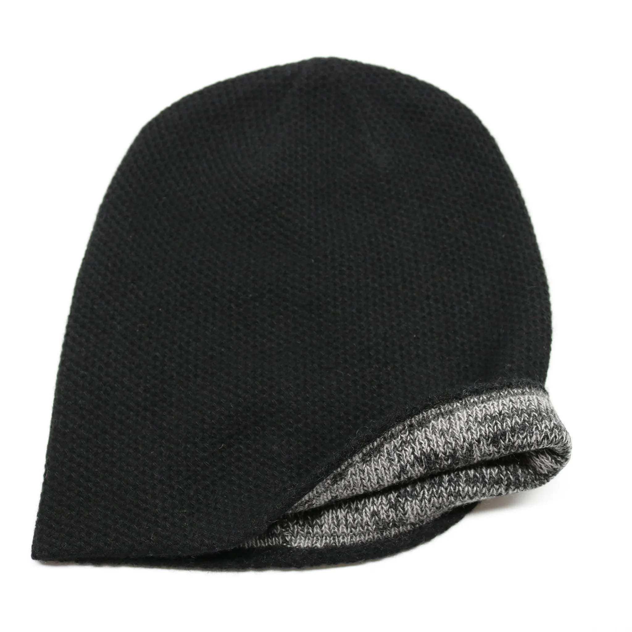 Cashmere Reversible Slouchy Hat