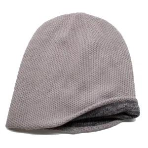 Cashmere Reversible Slouchy Hat