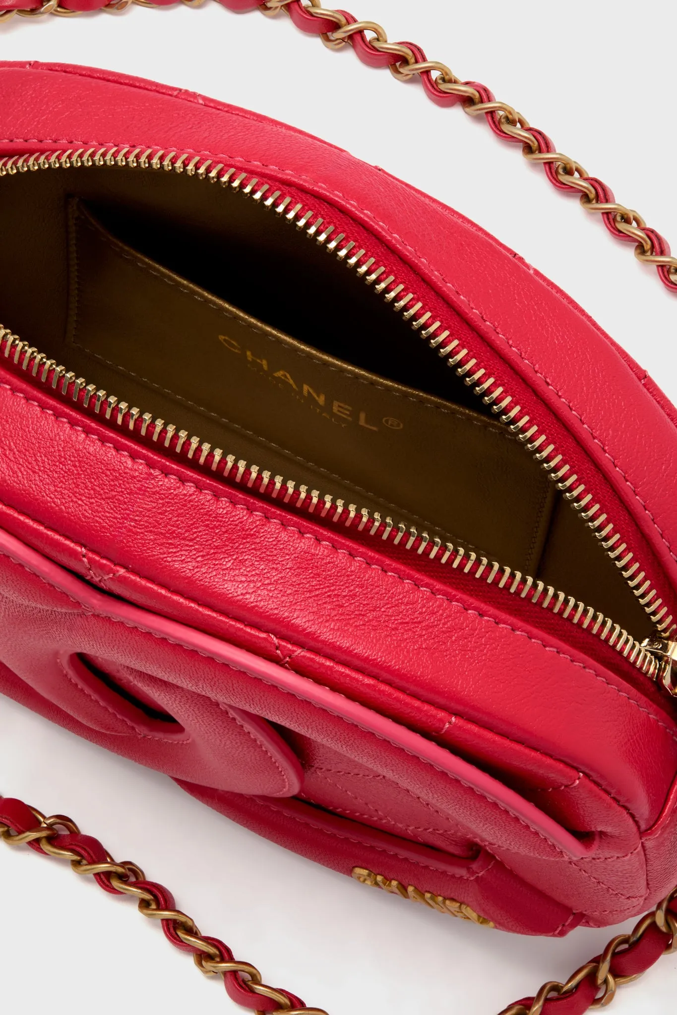 CHANEL Pink CC Camera Case