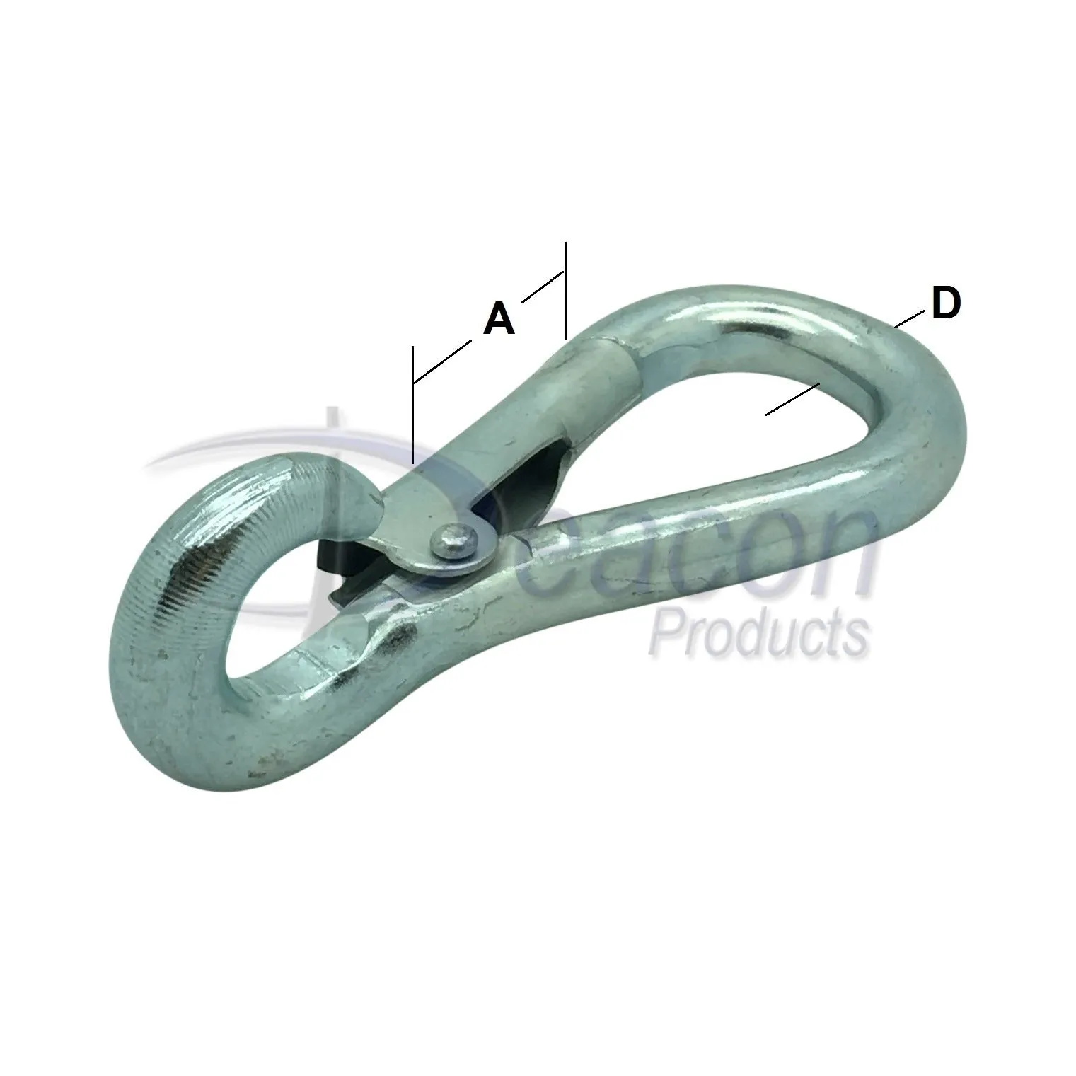 Deacon Zinc Plated Spring Hook to Crue
