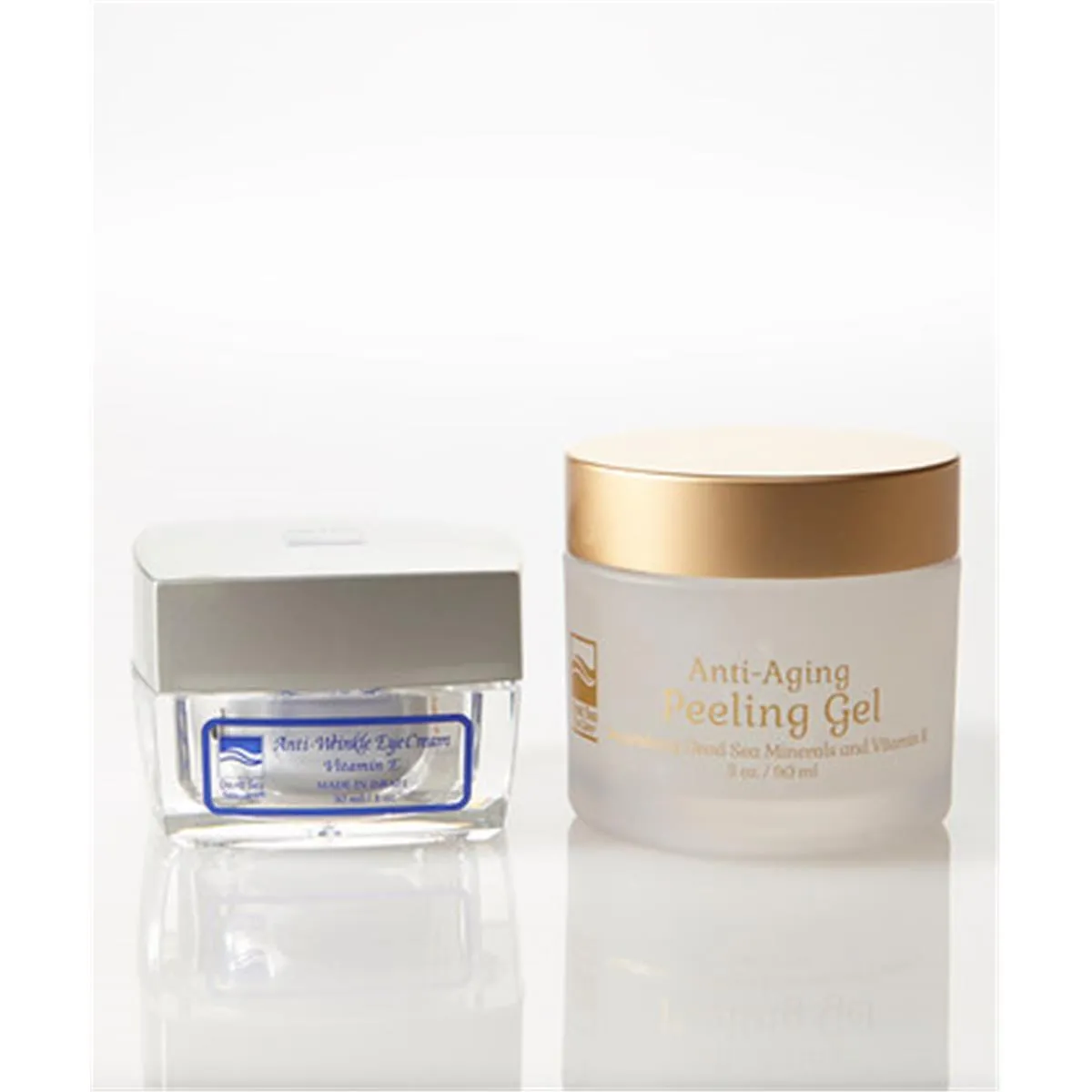Dead Sea Spa Care DeadSea-1021 1 oz Anti-Wrinkle Eye Cream&#44; 3 oz New Anti-Aging Peeling Gel