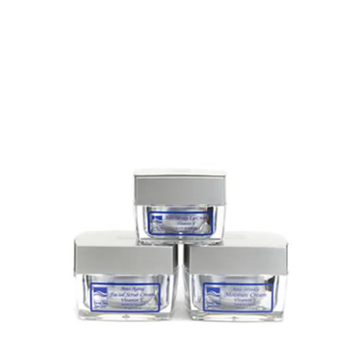 Dead Sea Spa Care DEADSEA-25 Anti-Wrinkle Eye Cream&#44; Anti Wrinkle Moisture Cream & Anti-Aging Facial Scrub Cream