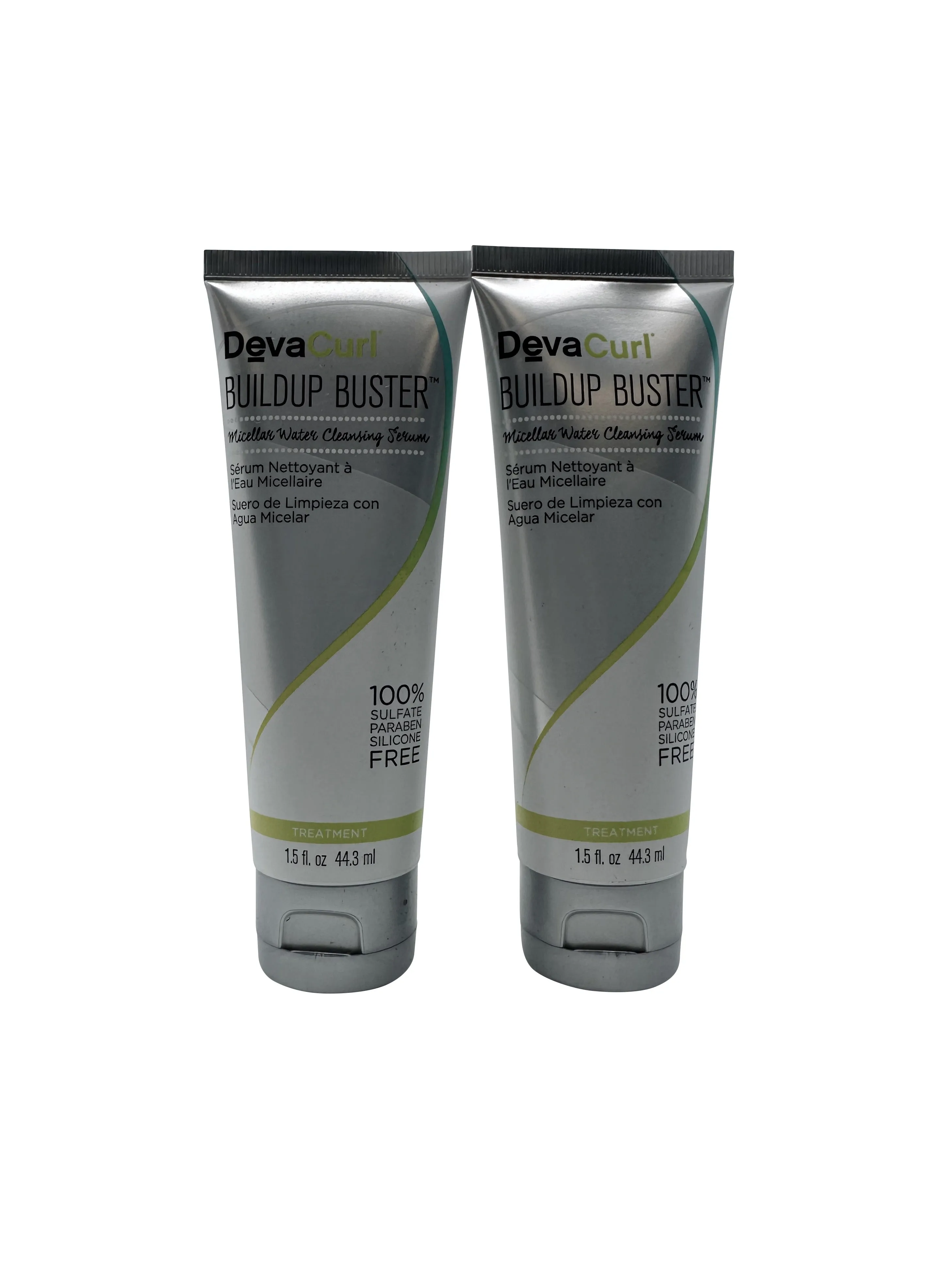 DevaCurl Buildup Buster Micellar water Cleansing Serum Wavy Hair 1.5 OZ 2 pack