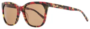 Diane Von Furstenberg Women's Leigha Sunglasses DVF678S 615 Red Tortoise 55mm