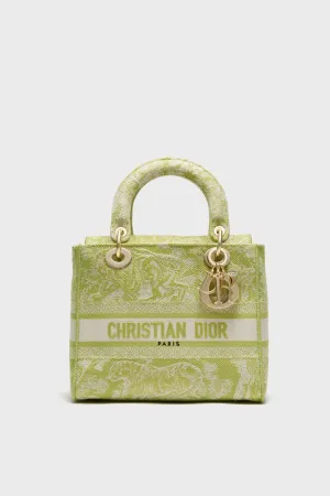 DIOR Embroidered Canvas Toile De Jouy Lady D-Lite Bag