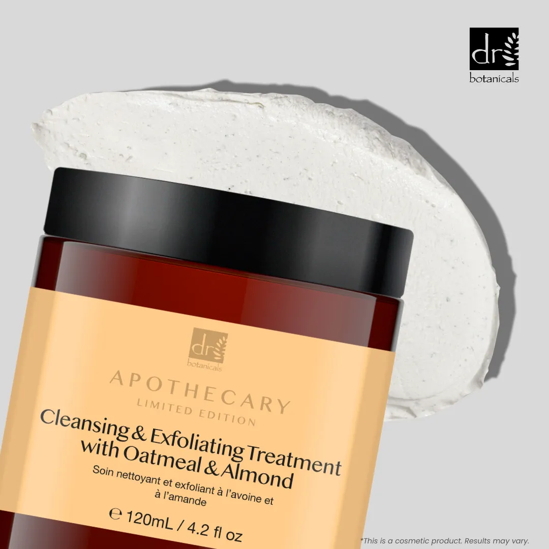 Dr Botanicals Cleansing & Exfoliating Treatment with Oatmeal & Almond 120ml