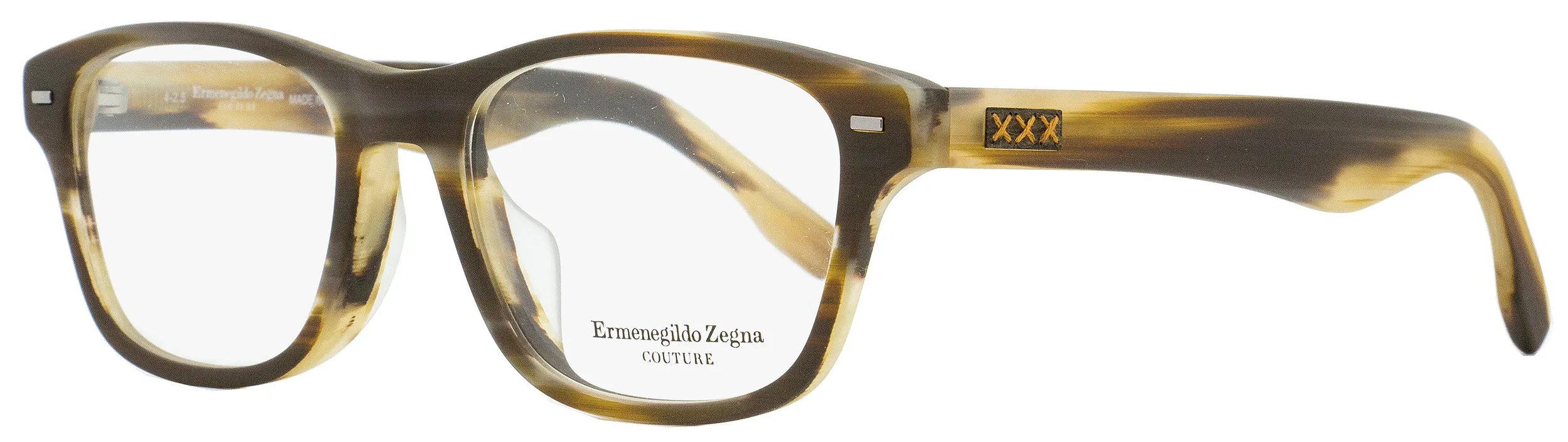 Ermenegildo Zegna Men's  Eyeglasses ZC5013F 062 Matte Brown Melange 55mm