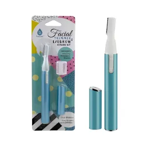 Facial Trimmer & Eyebrow Styling Kit for Hair Removal on Eyebrows, Lips, Cheeks, Ears, Neck, Underarms and Bikini Area - Painless & Easy-to-Use Design