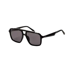 Fila Men's 57 mm Shiny Black Sunglasses
