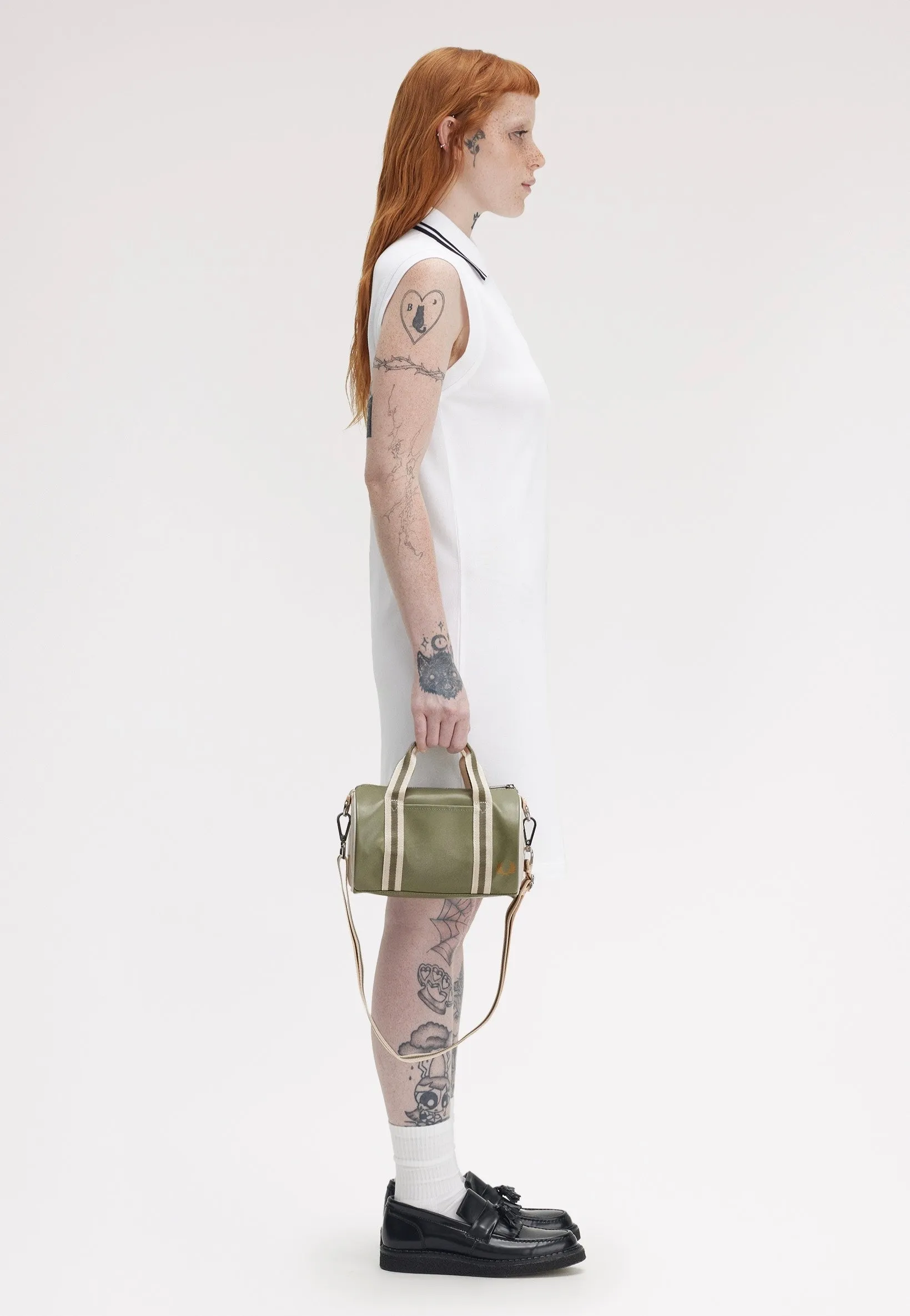 Fred Perry - Classic Mini Barrel Olive Mint - Dufflebag