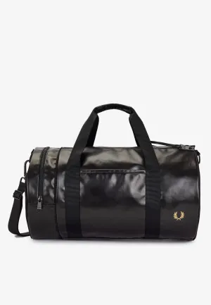 Fred Perry - Tonal Classic Barrel Black/Gold - Dufflebag