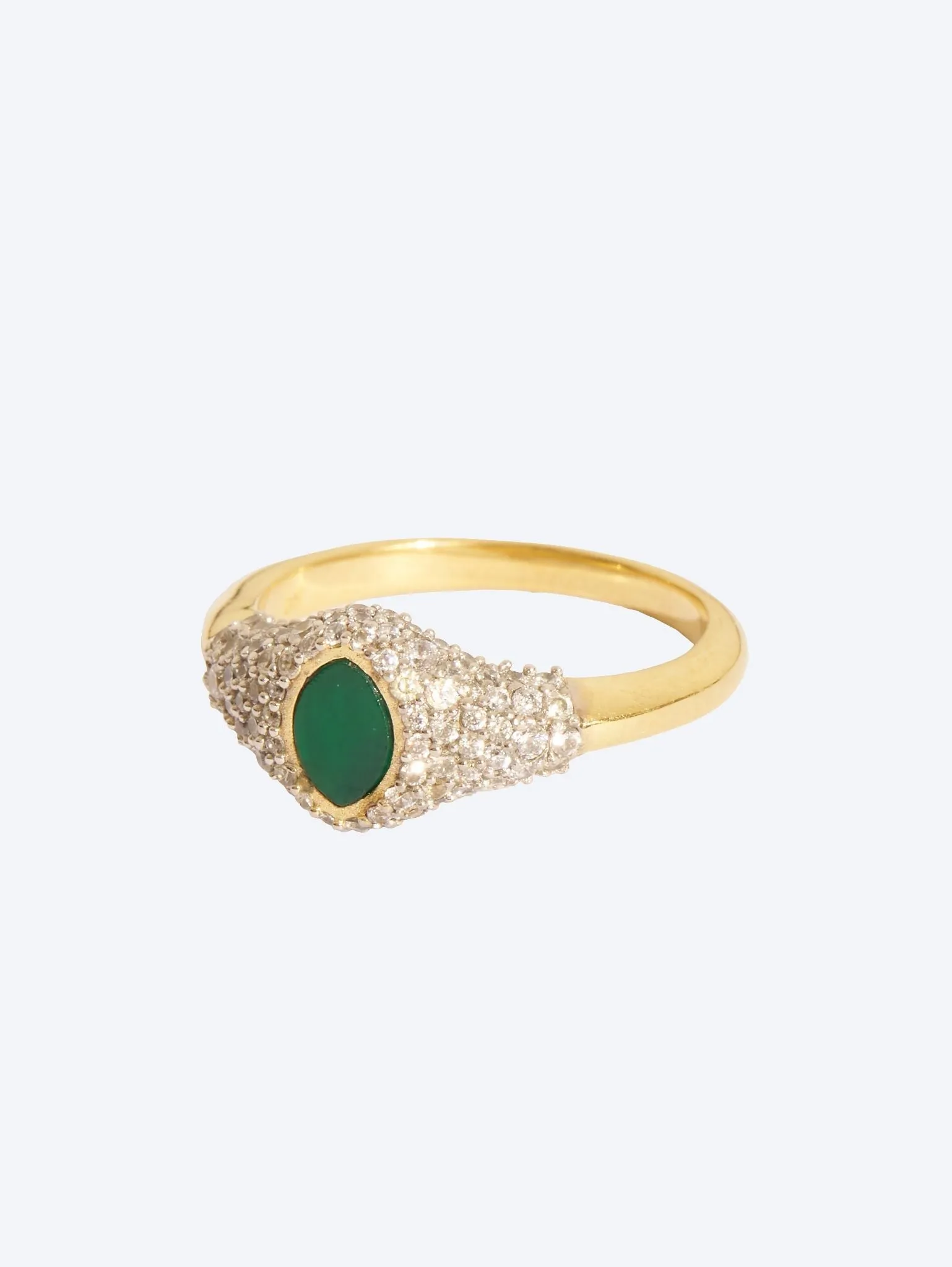 Gigi ring onyx green