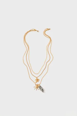 Gold Reverie Chain Charm Necklace