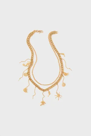 Gold Reverie Mini Charm Necklace