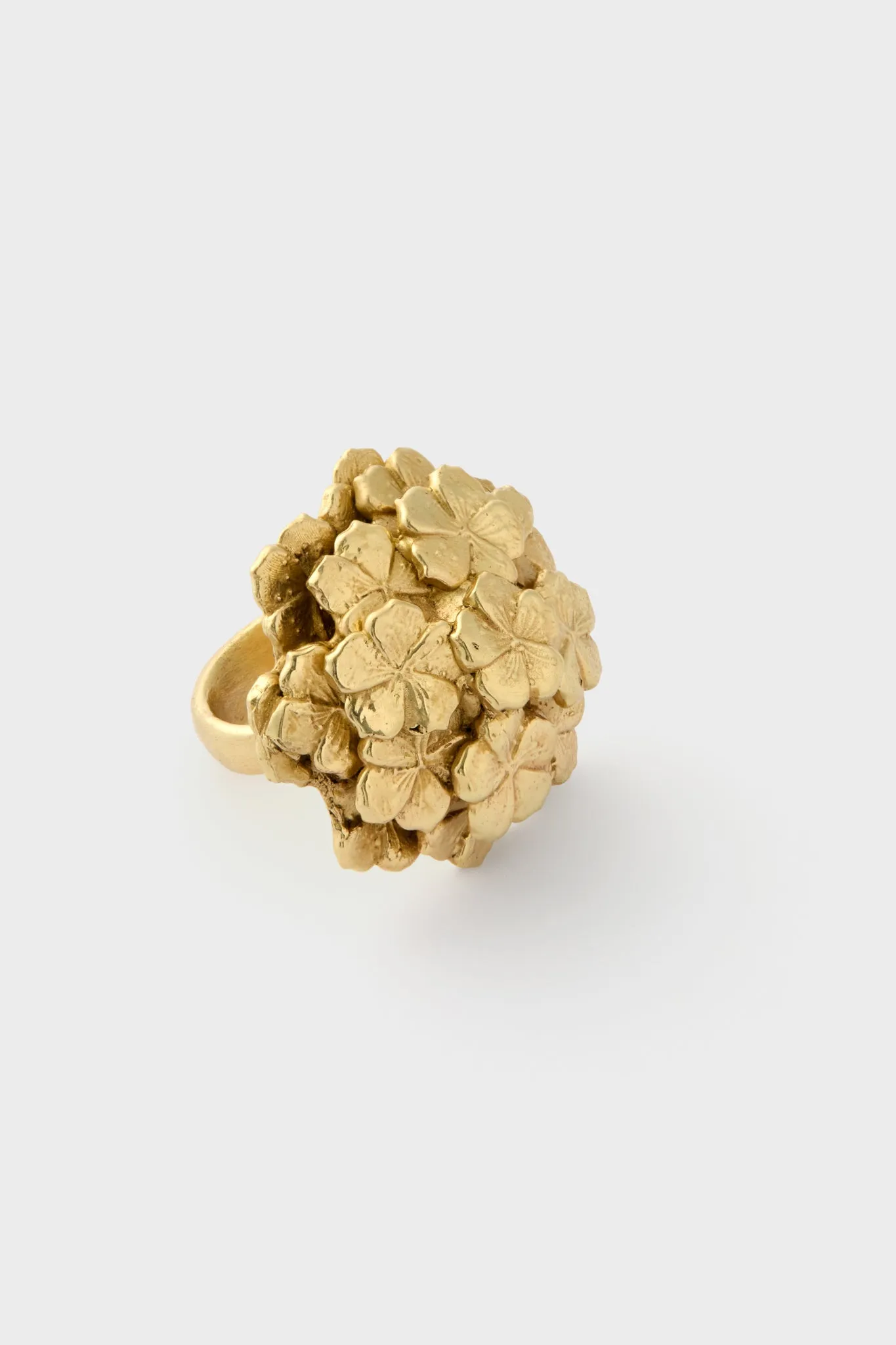 Gold Team Spirit Flower Ball Ring