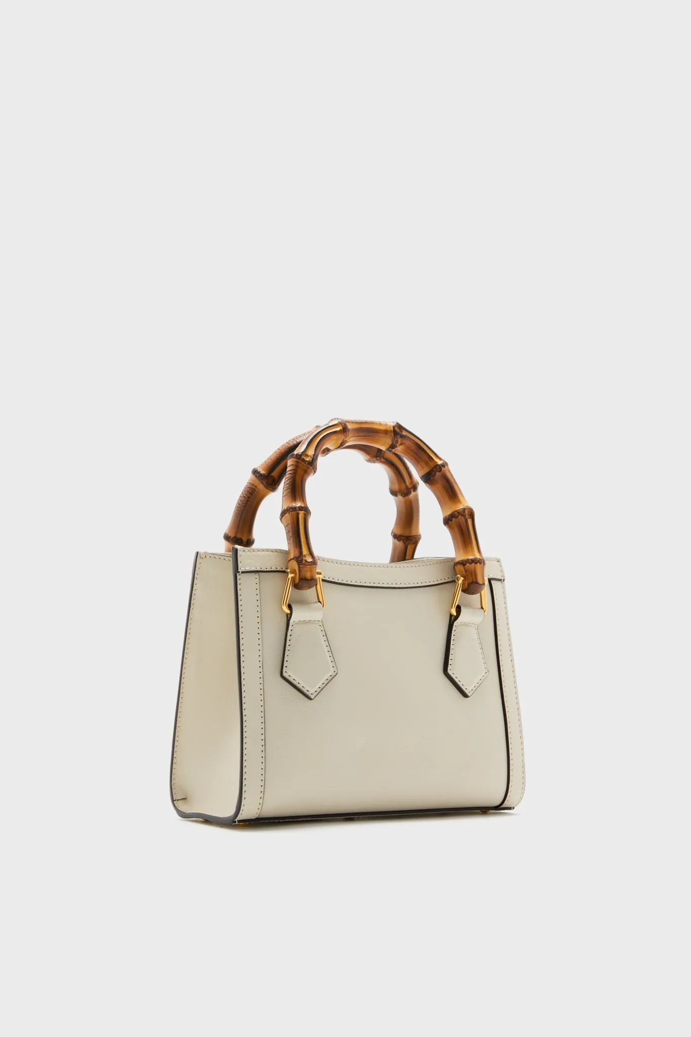 Gucci Ivory Diana Bamboo Handle Mini Tote
