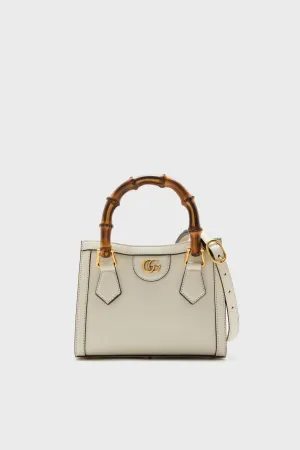 Gucci Ivory Diana Bamboo Handle Mini Tote