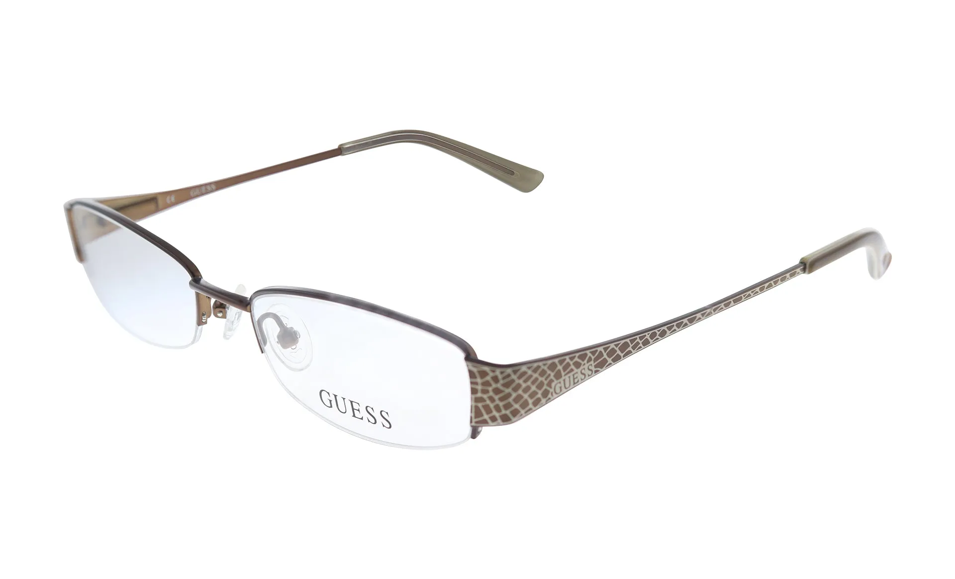 Guess  GU 2270 BRN 51mm Womens Rectangle Eyeglasses 51mm