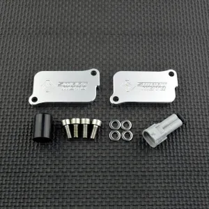 Honda Transalp 700 SMOG Block Off Plates PAIR Eliminator XL700V 2008  