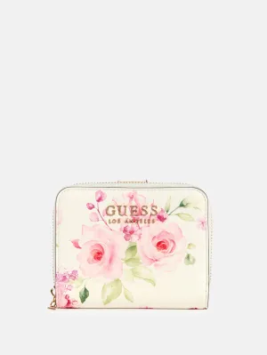 Jennice Floral Fold-Over Zip Wallet