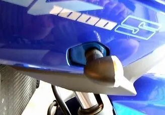 Kawasaki BLUE Turn Signal Adapter Plates ZX6R ZX7R ZX9R ZX12R ZX6 ZX9 ZX12