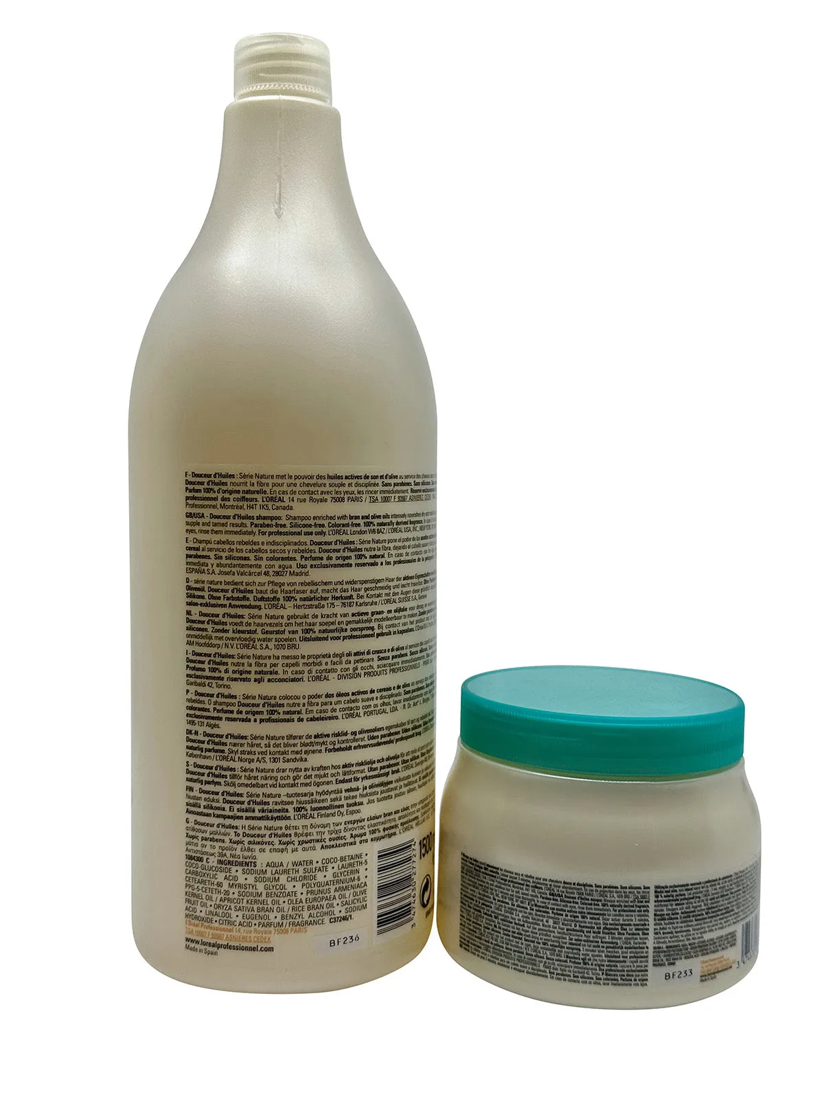 L'Oreal Source De Richesse Shampoo 8.45 OZ & Mask Aux Huiles 6.7 OZ  Set