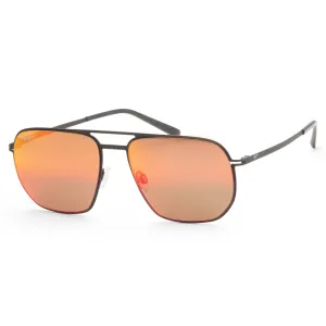 Maui Jim Men's Sharks Cove 55 mm Black Sunglasses