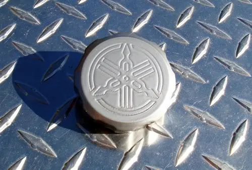 Metallic SILVER Yamaha Front Brake Fluid Reservoir Cap R1 R6 R7 YZF600