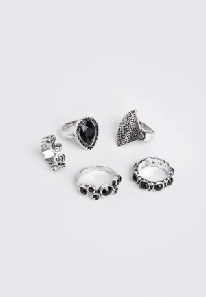 Minga London - Obsidian - Ring Set