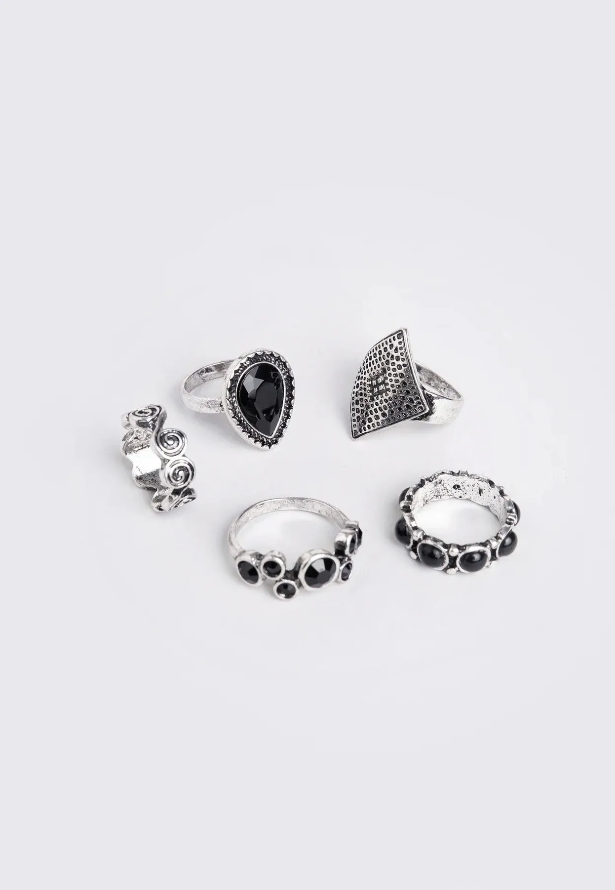 Minga London - Obsidian - Ring Set