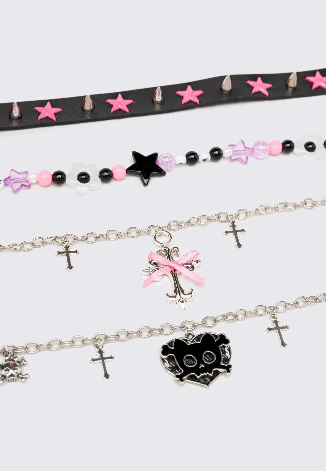 Minga London - Skeletal Passion Multichain Set of 4 - Necklace