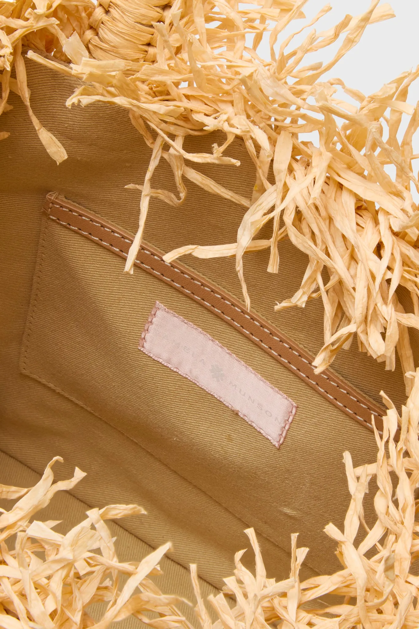 Natural Check Mate Mini Top Handle Tote