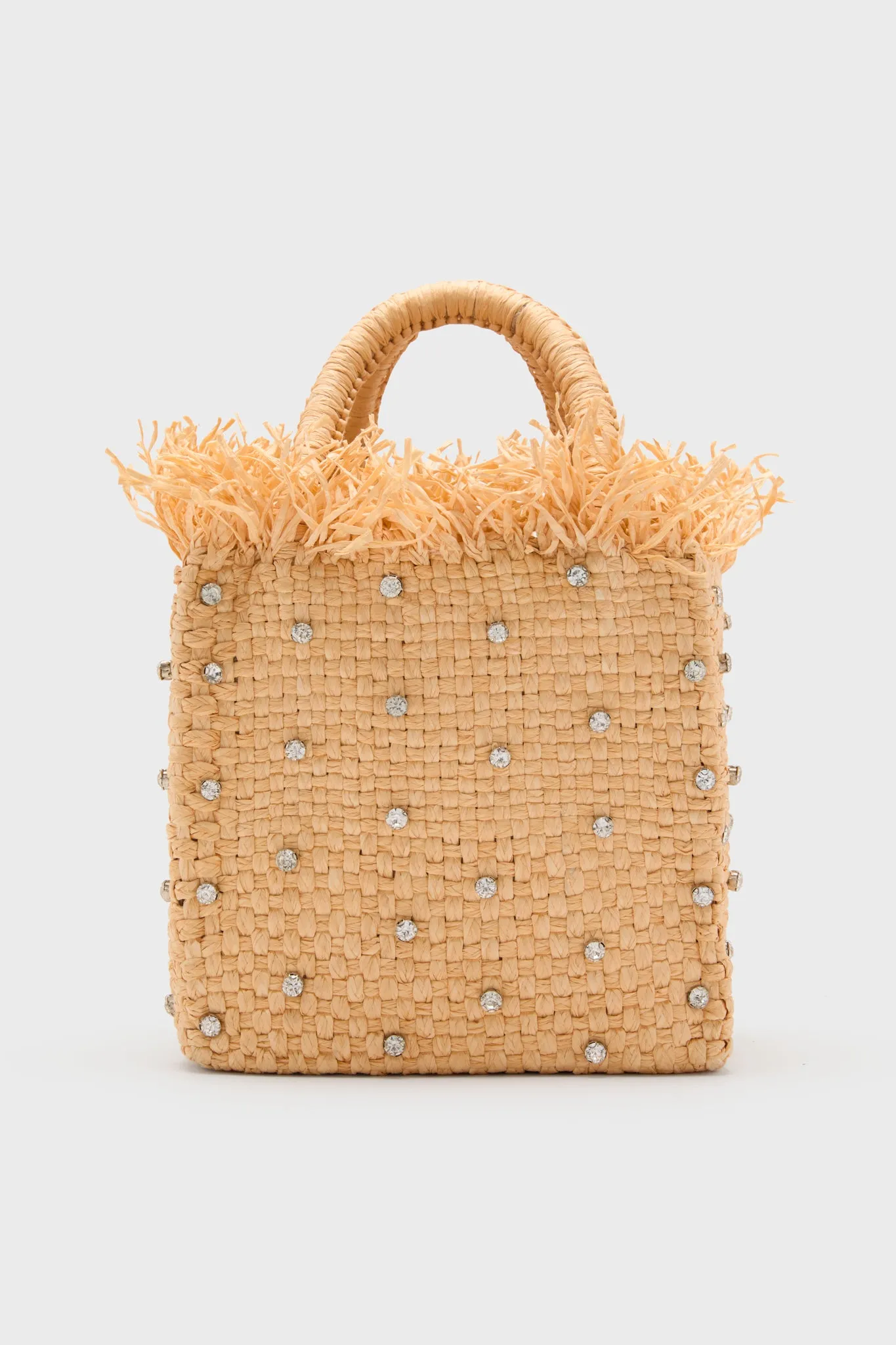 Natural Check Mate Mini Top Handle Tote