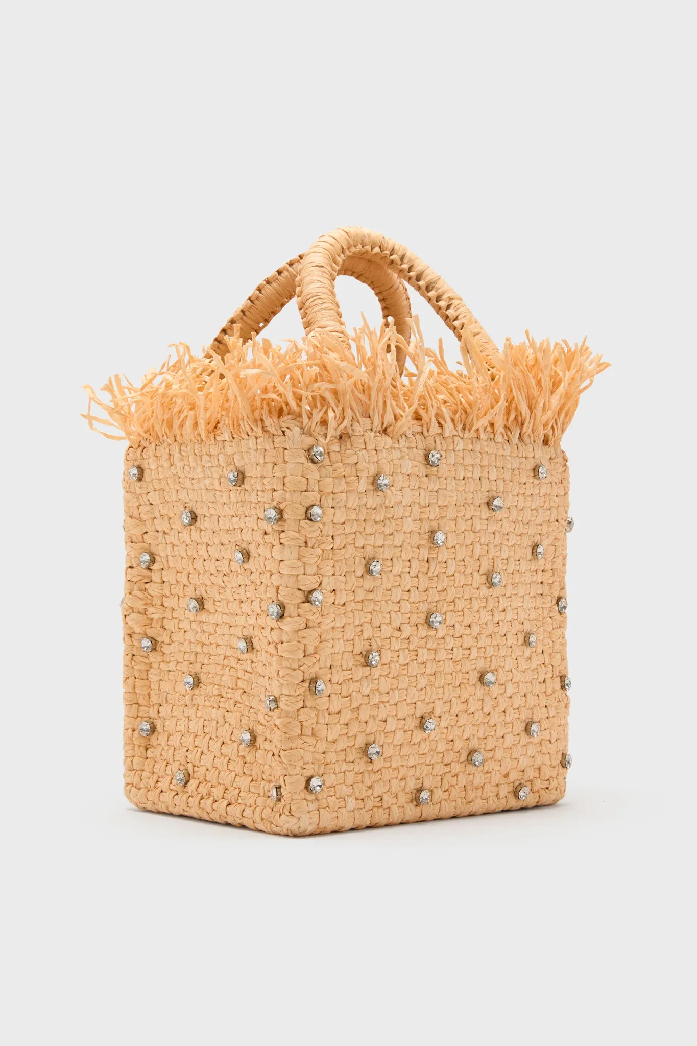 Natural Check Mate Mini Top Handle Tote