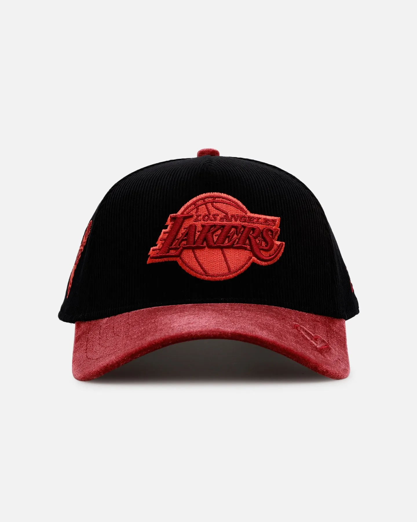 New Era Los Angeles Lakers 'Velvet Cord Certified Lover' 9FORTY A-Frame Premium Corduroy Snapback Black