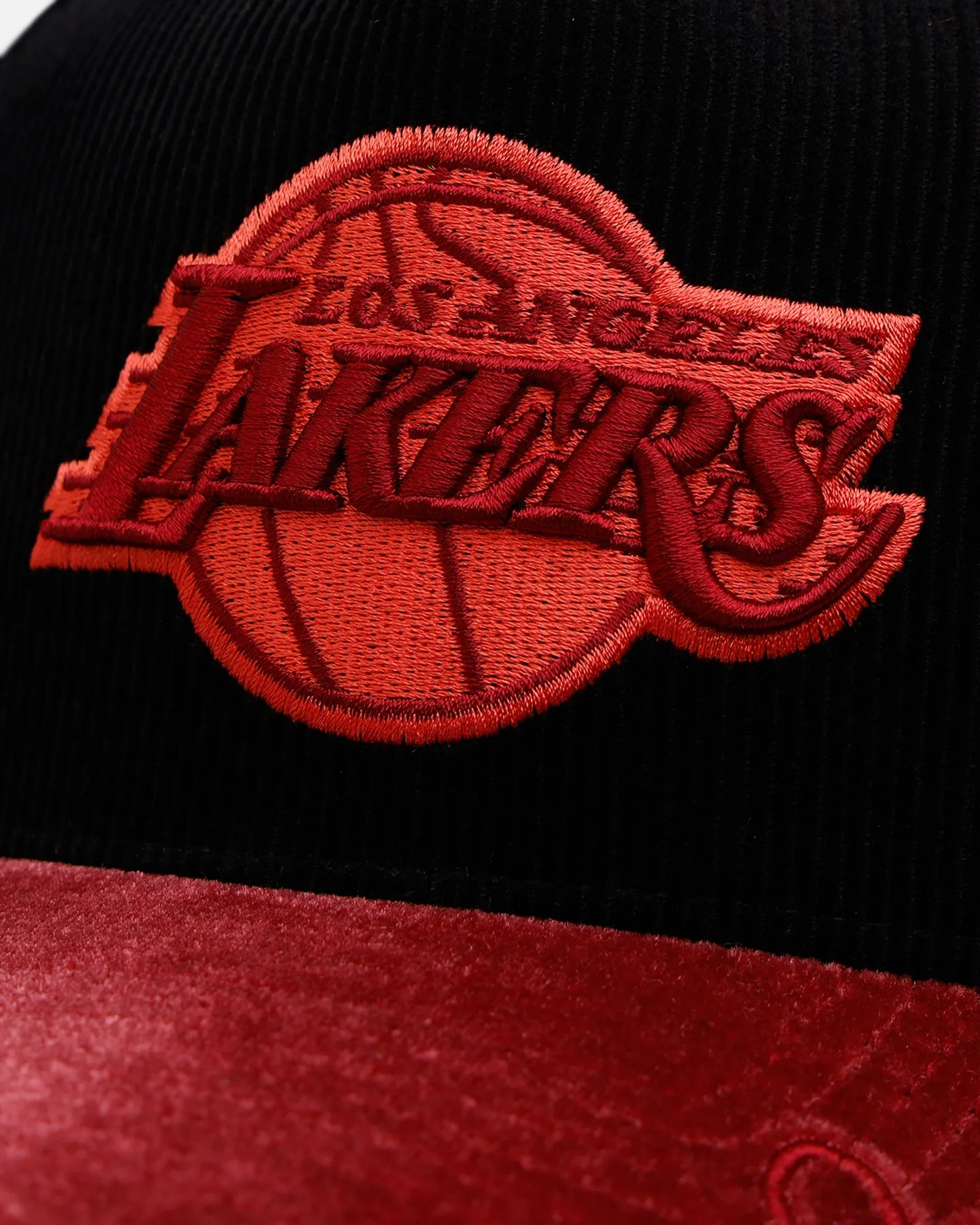 New Era Los Angeles Lakers 'Velvet Cord Certified Lover' 9FORTY A-Frame Premium Corduroy Snapback Black