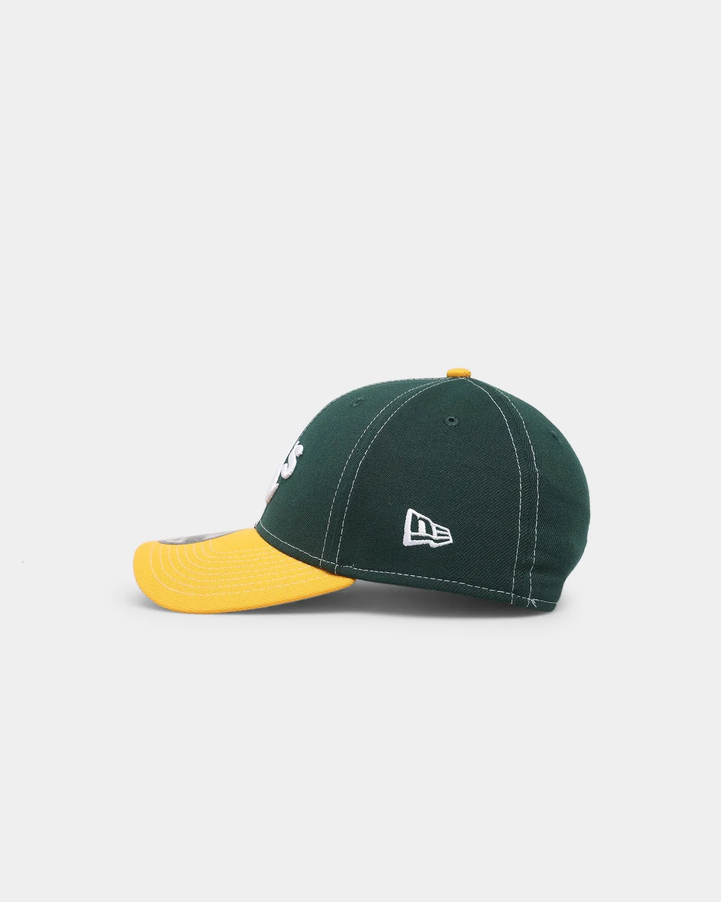 New Era Oakland Athletics 'Contrast Stitch' 39THIRTY Stretch Fit Dark Green