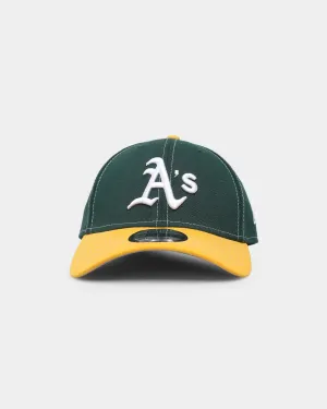 New Era Oakland Athletics 'Contrast Stitch' 39THIRTY Stretch Fit Dark Green
