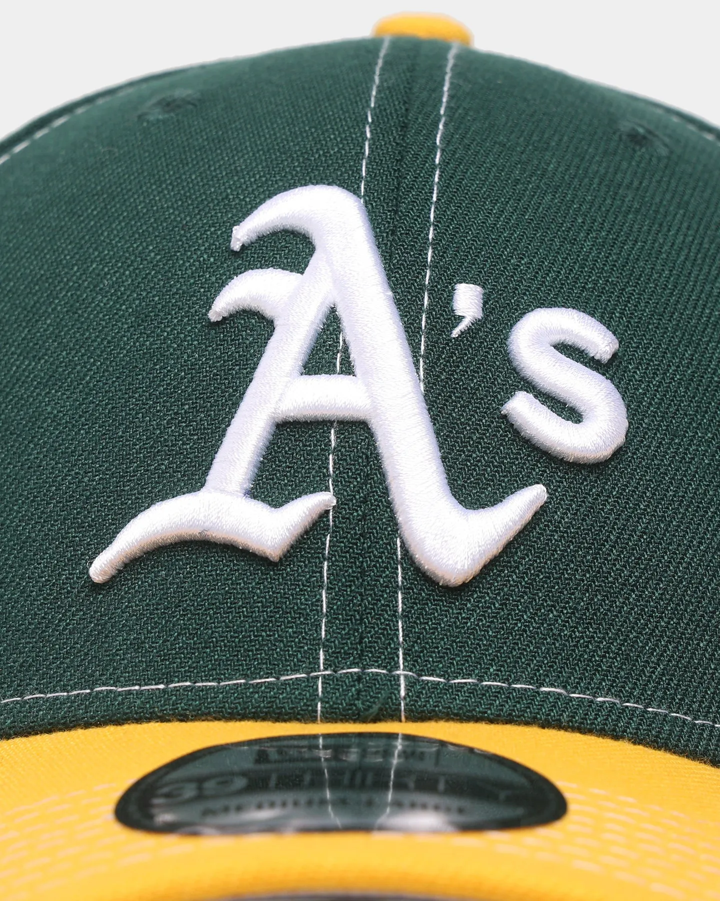 New Era Oakland Athletics 'Contrast Stitch' 39THIRTY Stretch Fit Dark Green